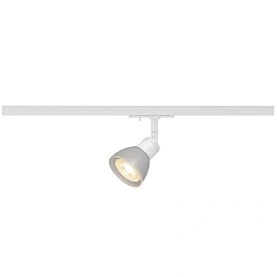 Imagen de SLV Blanco monofásico PURIA, Foco led, proyector, luminaria de Techo, Sistema Carril, iluminación Interior / GU10 10 W