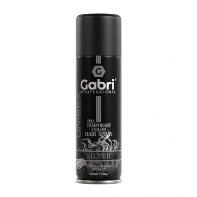 Imagen de Gabri Silber Color Spray 150 ml Tinte para el cabello Pro Temporary Hair Colour Silver
