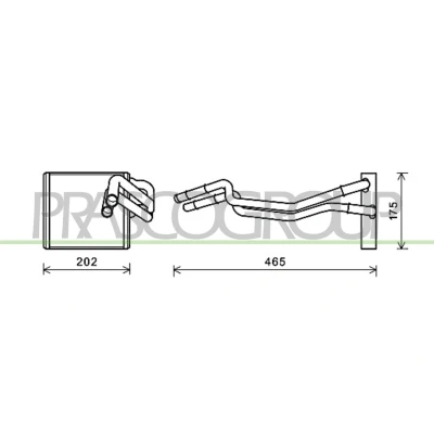 Imagen de PRASCO FD344H002 Radiador de Calefaccion FORD: FIESTA 6