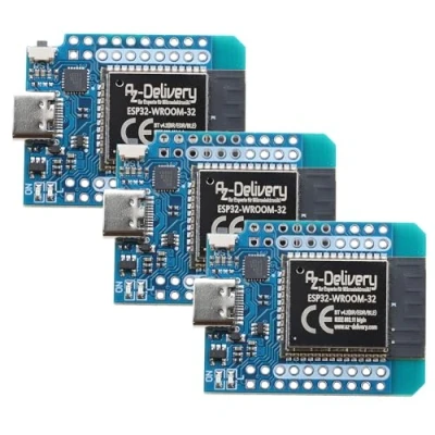Imagen de AZDelivery ESP32 D1 Mini NodeMCU Módulo WiFi ESP 32 Bluetooth con puerto USB C compatible Arduino y Wemos e book