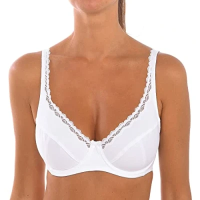 Imagen de DIM Maintien Mes Essentiels by x1 Sujetador, Blanco (White), 100C para Mujer