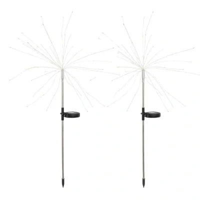 Imagen de 2 balizas solares para plantar H97cm 2x FIREWORKS SPIKE