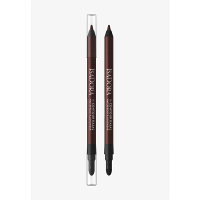 Imagen de IsaDora Perfect Contour Kajal Sujeción fuerte sin borrones Lápiz de ojos negro ideal para ahumados altamente pigmentado e hipoalergénico Fácil aplicación delineador ojos,