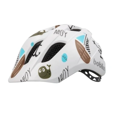 Imagen de BOBIKE 8742000005 Casco Plus Bicicleta para niños Ajustable Talla XS (46 52cm) con construcción en Molde Ofrece una Mayor protección la Espalda Color Ahoy