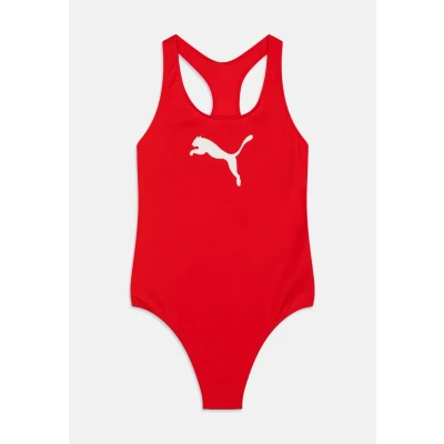 Imagen de Puma SWIM Girls Racerback Swimsuit Bañador para niños, Talla: 164, Red