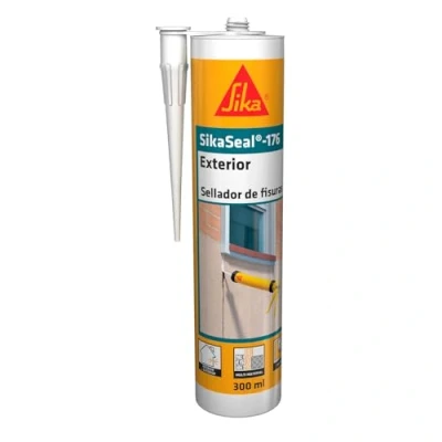 Imagen de SIKA Sellador de fisuras SikaSeal 176 Exterior Blanco acrílico para juntas conexion y movimiento Fácil aplicar 300ml