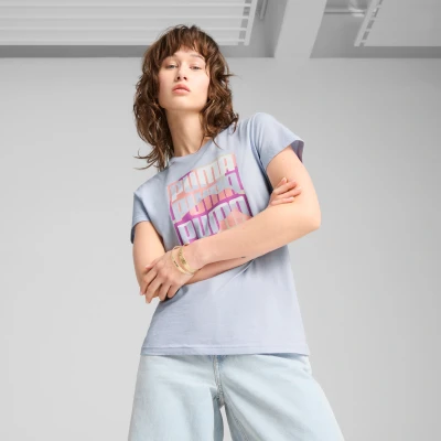 Imagen de Puma Graphics Mountain Camiseta estampada, Mujer, Talla: Medium, Cool weather