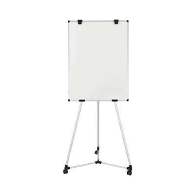 Imagen de Bi Office Earth Kyoto Flipchart caballete móvil no magnético, 70 x 100 cm (tamaño europeo), superficie de borrado en seco, marco aluminio