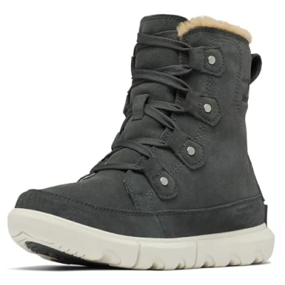 Imagen de Sorel Explorer Joan WP, Botas de Invierno Impermeables, Mujer, Grill/Fawn Next Joan, 42 EU