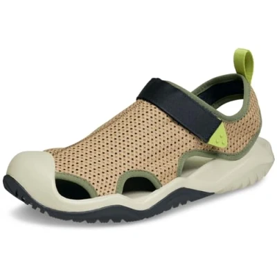 Imagen de Crocs Swiftwater Sandalias deportivas de malla para hombre, sepia, 42/43 EU