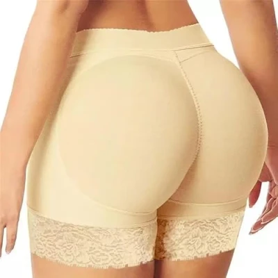 Imagen de Eowppue Braguitas con Relleno Gluteos para Mujer, Bragas Acolchadas Push Up Leggings Mujer Talla L