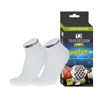 Imagen de Tapedesign Allround Short Calcetines, Unisex Adulto, Blanco, Talla única