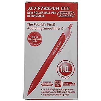 Imagen de Uni Ball SXN 150 Jetstream Sport Bolígrafo (Negro, Rojo, Color blanco, Rojo), 12 unidades