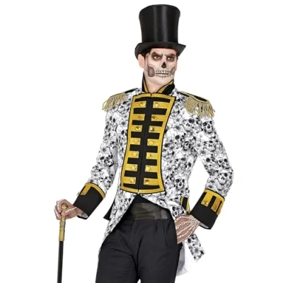 Imagen de W WIDMANN Capa para Desfile de Disfraces, Pirata, Estrella Rock, Uniforme Guardia, Calavera, Dia los Muertos, Fiesta Lemas, Carnaval, Halloween