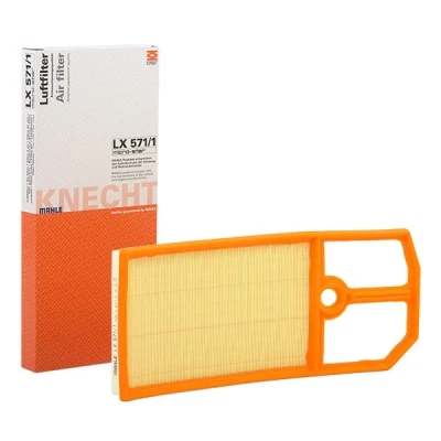 Imagen de MAHLE ORIGINAL LX 571/1 Filtro de aire 32,0 188 418,5 Cartucho filtrante SEAT: Leon I Hatchback, Ibiza 2, Toledo 2 Limousine, VOLKSWAGEN: Golf 4