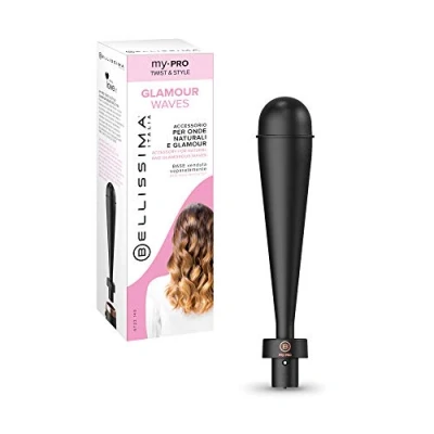 Imagen de Bellissima Imetec My Pro GT22 140, Accesorio Rizador Glamour Waves para la base moldeadora de pelo Twist &amp; Style, barra con aplicación calor, 13 38 mm diámetro, hasta 190ºC