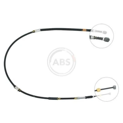Imagen de A.B.S. K16688 Cable de Freno Mano 1457 Discos para dirección izquierda/derecha TOYOTA: Corolla VIII Compact, VII Liftback