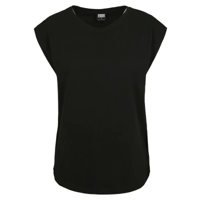 Imagen de Urban Classics Ladies Basic Shaped TEE Camiseta básica, Mujer, Talla: 4XL, Black