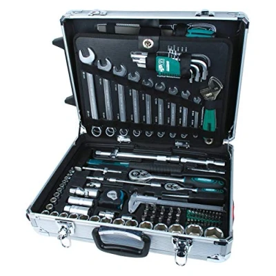 Imagen de Mannesmann M29077 Carro de aluminio para herramientas, equipado, 159 piezas.