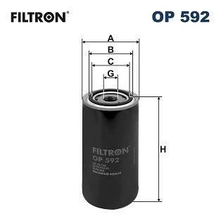 Imagen de FILTRON OP 592 Filtro de aceite 1 12 UNF enroscable