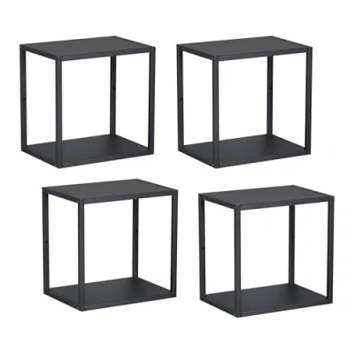 Imagen de Juego de 4 estantes cubo pared nostened metal