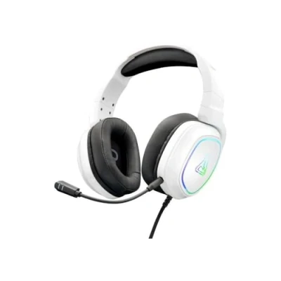 Imagen de The G Lab Korp Radium Auriculares Gaming, Gamer con Micrófono Desmontable, Gaming Luz LED, para Juegos Stereo Bass 3.5mm,Compatible PS4/PS5/Xbox/Switch/PC
