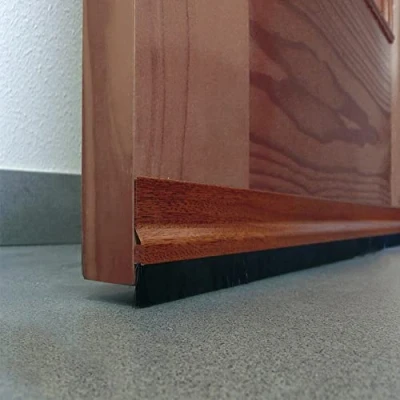 Imagen de PLUS HOME Burletes para Puertas y Ventanas,Burlete Bajo Puerta Burlete Autoadhesivo De Goma Silicona, Antipolvo Aislamiento Acústico Prueba Viento Agua.