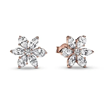 Imagen de Pandora Timeless Mujeres Auriculares Baño de oro rosa 14 quilates 282407C01