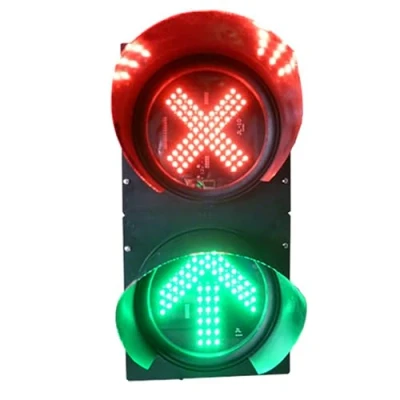 Imagen de JCSRYD Semaforo LED Luz Indicadora, Señales de Tráfico Señal Bloqueo 2 Luces roja/Verde Parada y Marcha, AC85 265V Marcha (Size : 200mm 12v)