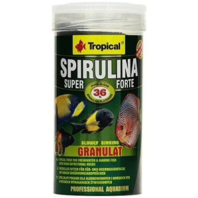 Imagen de Super Spirulina Forte GRANULAT 250ml / 150g Alimento granulado para Peces con Alto Contenido (36%) de Alga