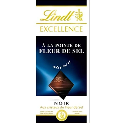 Imagen de Lindt Excellence Noir à la Pointe de Fleur Sel 100 g, Lot 5