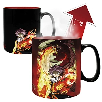 Imagen de ABYSTYLE FAIRY TAIL Taza Heat Change 460 ml Natsu &amp; Lucy