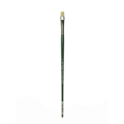 Imagen de Winsor &amp; Newton Pinceles Winton para óleo o acrílico, pelo de cerda, mango largo,plano corto nº 6
