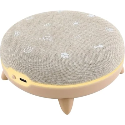 Imagen de TERRAILLON ZEN BOX KID, ayuda a calmar, dormir para niños, máquina de ruido blanca con 7 sonidos relajantes, transmisión música través Bluetooth, 8 ambientes luminosos, prog 15 30 60 min,