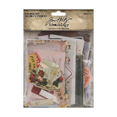 Imagen de Tim Holtz Ephemera Paleta grande para manualidades, 60 unidades