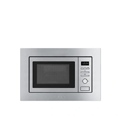 Imagen de Smeg FMI017X Integrado Microondas (Integrado, con grill, 20 L, 800 W, Botones, Giratorio, Acero inoxidable)