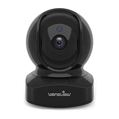 Imagen de wansview 2K Cámara Vigilancia WiFi Interior,Cámara IP Bebe Seguridad 360 con Sensor de Movimiento, Audio Bidireccional, Modo Privacidad, Compatible Alexa, Asistente Google Q5 Negro