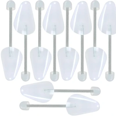 Imagen de Incutex 5 pares Mujer Horma Zapatos EU la talla 35 38, Hombre Hormas de Plástico, Justable Longitud, transparente