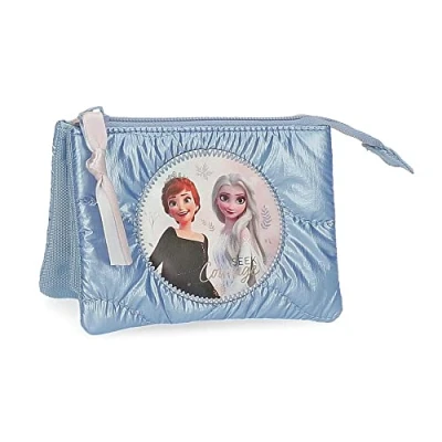 Imagen de Disney Frozen Seek Courage Monedero Tres Compartimentos Azul 14x10x5 cms Poliéster