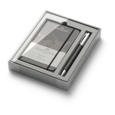 Imagen de Faber Castell 149623 Set de escritura Ambition resina preciosa, cuaderno DIN A6 con birlos,