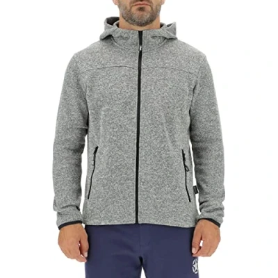 Imagen de JEEP O102558 G142 J MAN HOODED TRICOT FLEECE JACKET W/Zipped Pockets J22W Hombre Grey Melange XXL