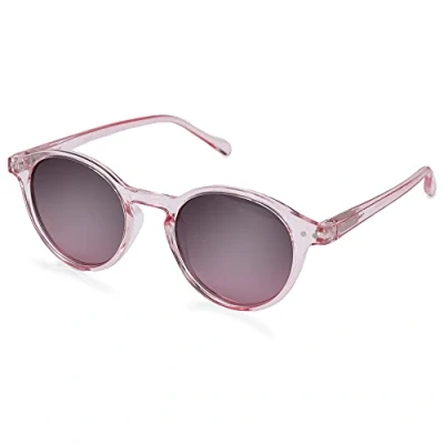 Imagen de ZENOTTIC Gafas de sol Polarizadas Redondo Retrospectivo Clásico Lentes Marco UV400 Para hombres y mujeres (cristal + rosa)