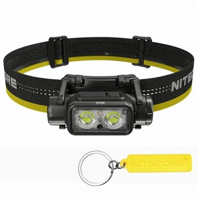 Imagen de Nitecore NU45 Linterna frontal ligera de 1700 lúmenes, batería 4000 mAh, recargable USB C