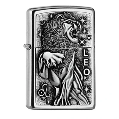 Imagen de Zippo 2006497 PL 207 Leo Zodiac V19 Mechero de latón, diseño 5,83,81,2