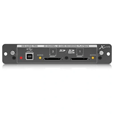 Imagen de Tarjeta de expansión Behringer X LIVE X32 para grabación/reproducción en vivo 32 canales tarjetas SD/SDHC e interfaz audio/MIDI USB