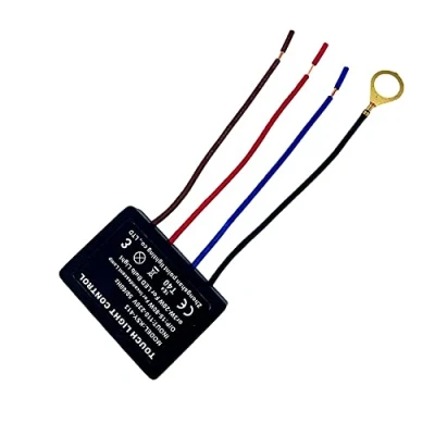 Imagen de AC 220V Sensor de 3 niveles 1A/3A interruptor atenuación táctil para lámparas noche Módulo Control luz Kit reparación lámpara LED regulable (3A)