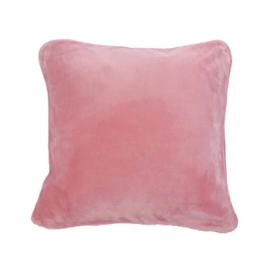 Imagen de Gözze Fundas de cojín Sensación Cachemira Premium, Set 2, 500 g/m², 50 x cm Rosa malva