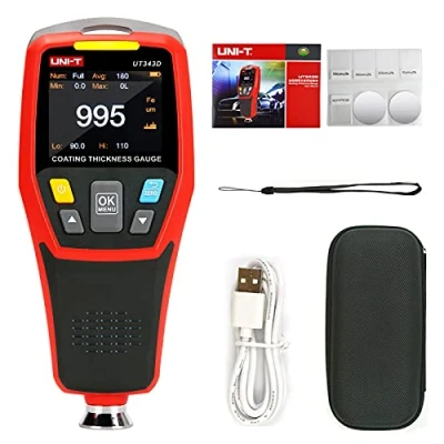 Imagen de UNI T UT343D Medidor de espesor revestimiento digital Rango 0 a 1250um con función datos USB