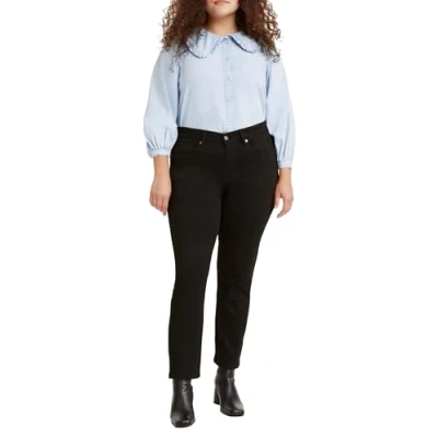 Imagen de Levi&#039;s Classic Straight Vaqueros, Negro (Soft Black), 29W / 32L para Mujer