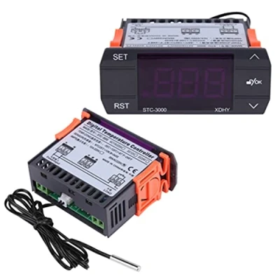 Imagen de STC 3000 110V 220V Touch Digital Intelligent Temperature Controller Termóstato de Alta Precisión con Sonda Sensor Resistente al Agua(110 220V30A)